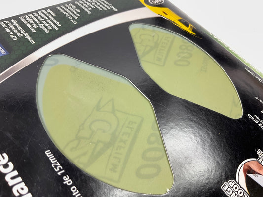 Finish 1st 11135 Hook & Loop 6'' Pro Sanding Discs, P800 Grit, 6 Discs / Pack