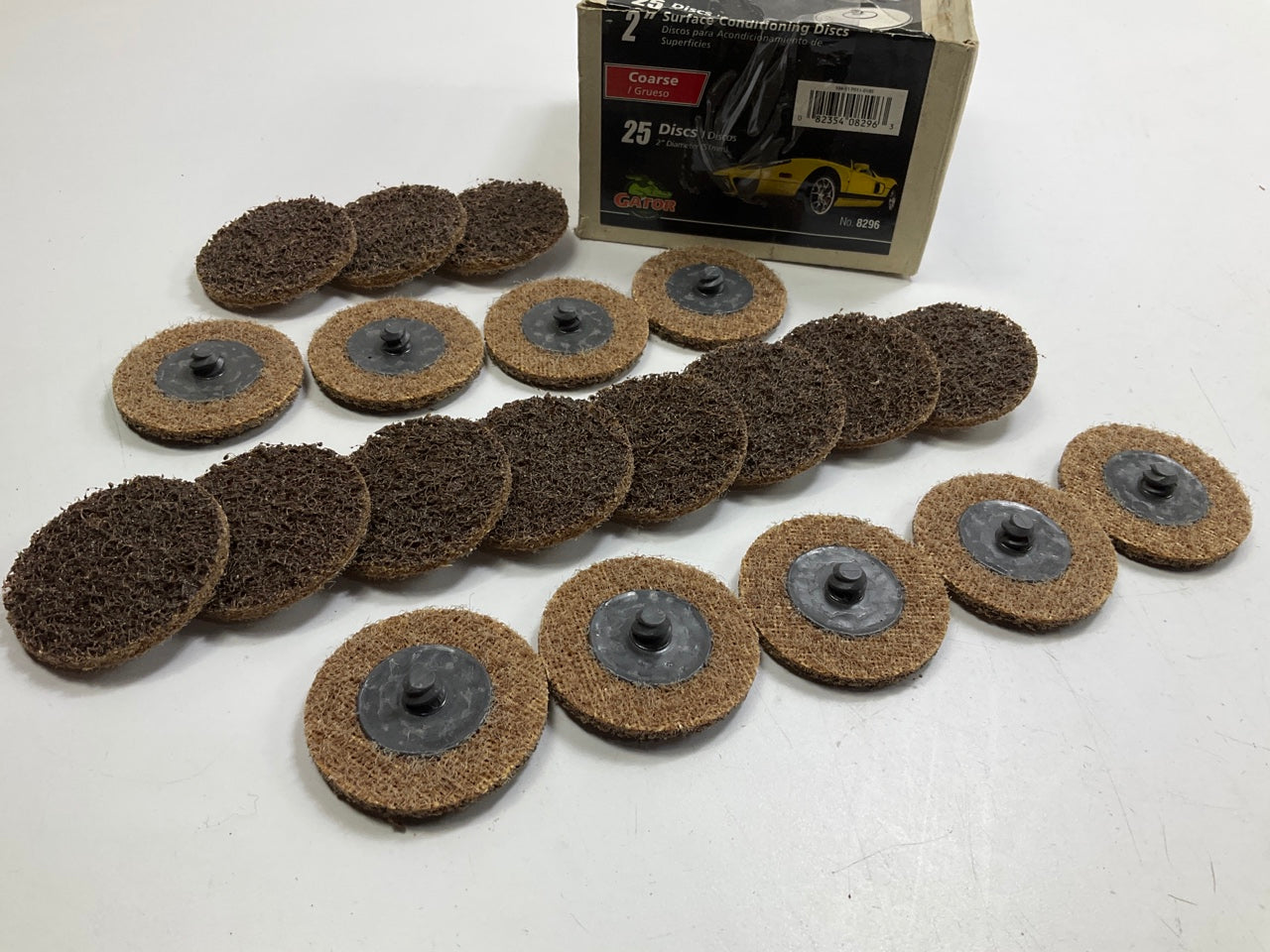 (20) Discs Total - Finish 1st 8296 2'' Surface Conditioning Discs, Coarse