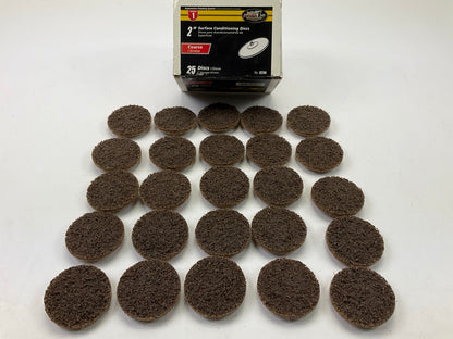 (25) Discs Total -  Finish 1st 8296 2'' Surface Conditioning Discs, Coarse