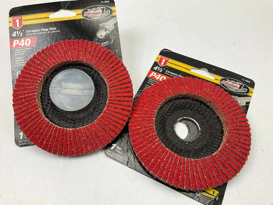 2 / PACK - Finish 1st 8329 4-1/2'' Ceramic Flap Discs, 40 Grit