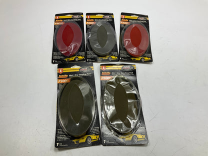 5 Pack - Finish 1st 8341 Wet Or Dry Sandpaper Sanding Pad - 3000 Grit