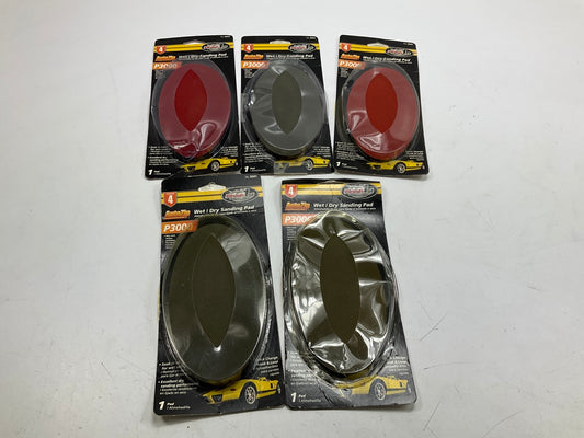 5 Pack - Finish 1st 8341 Wet Or Dry Sandpaper Sanding Pad - 3000 Grit
