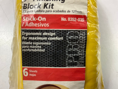 Finish 1st 8352-035 Finishing Sanding Block Kit  5''x3'' For Stick-on Sandpaper