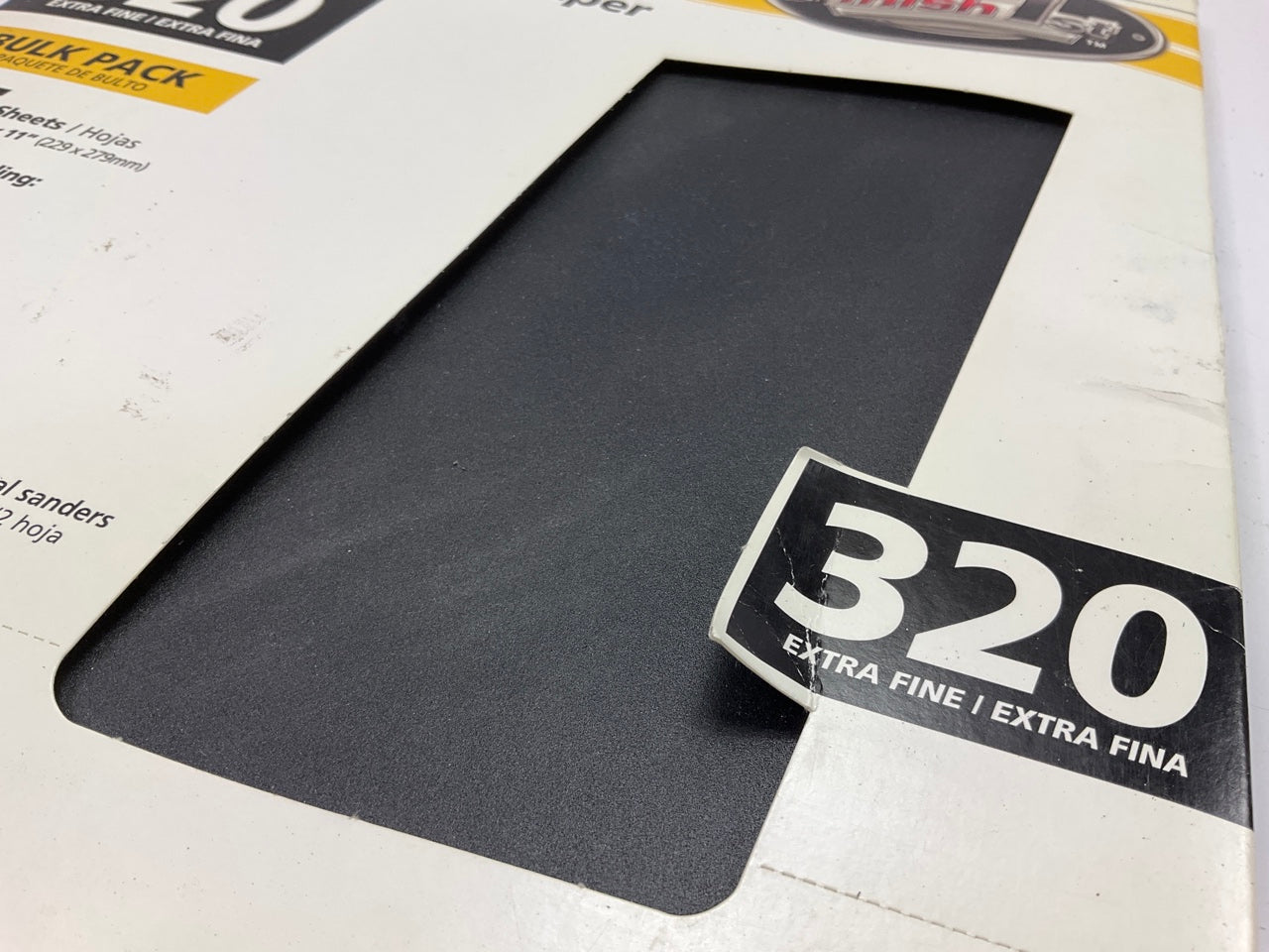 Finish 1st 8400 Waterproof Sandpaper Sheets, 9''x11'', 320 GRIT,  25 SHEETS