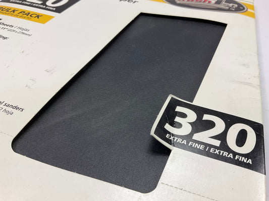 Finish 1st 8400 Waterproof Sandpaper Sheets, 9''x11'', 320 GRIT,  25 SHEETS