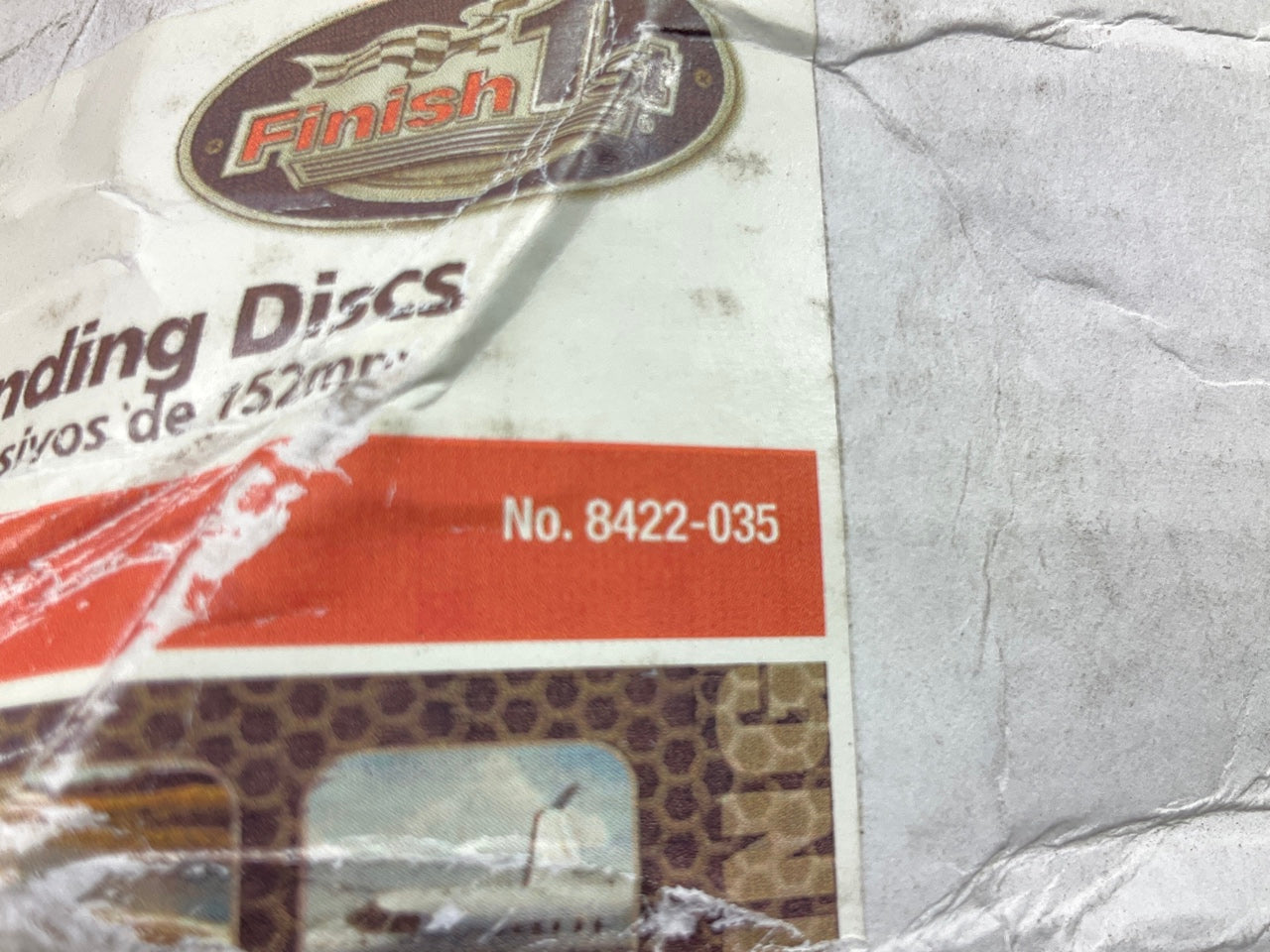 Finish 1st 8422-035 P120 Grit, Stick-On, 6'' Diameter Sanding Discs, Roll Of 100