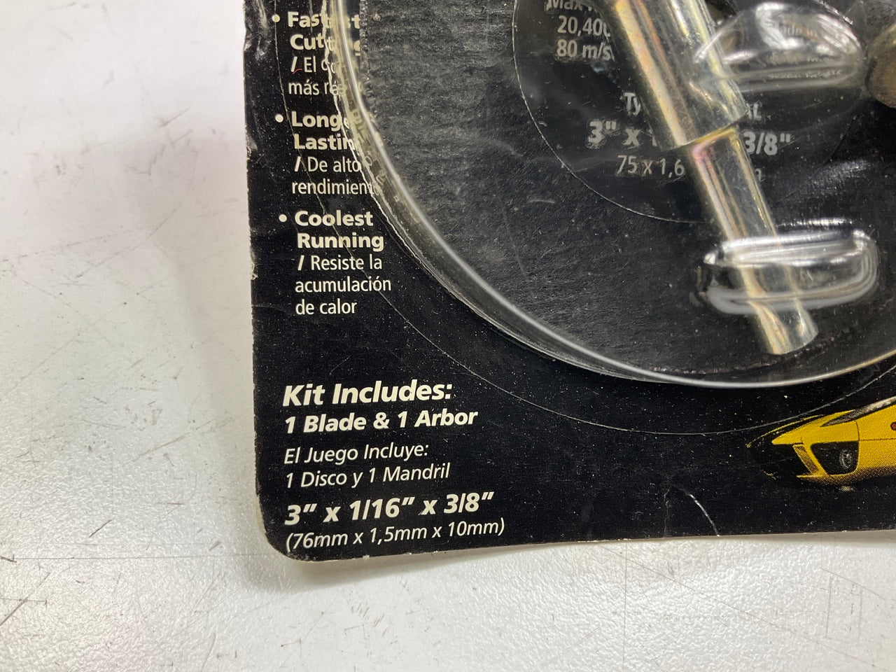 (x10) Finish 1st 8470 3'' X 1/16'' Ceramic Grinding/Cut-Off Wheel W/Arbor - METAL