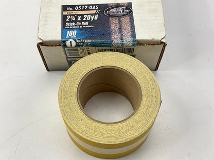 Finish 1st PSA Stick-On Abrasive Roll 2-3/4'' X 20 Yard 180 Grit Sandpaper 60 FT