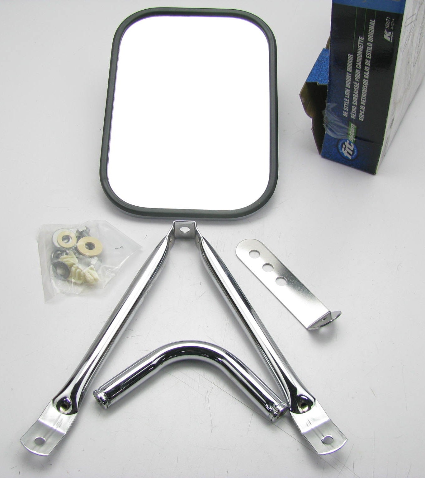 K Source H3571 Universal Chrome Truck Mirror  10 X 7-1/2 Inch