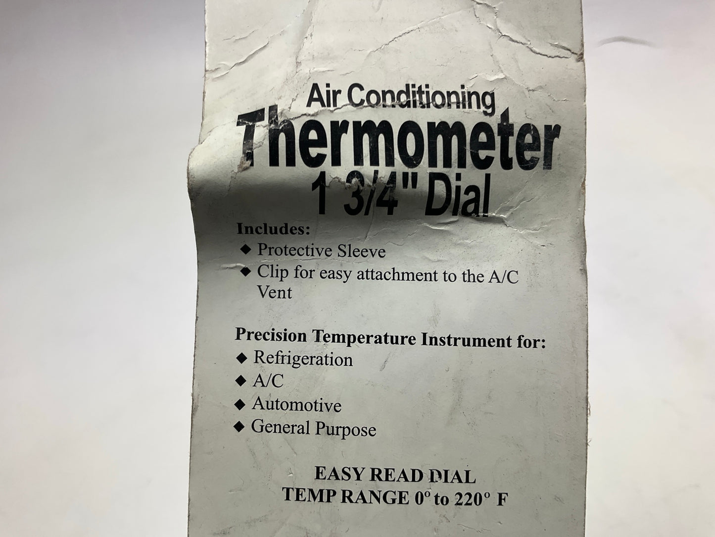 FJC 2790 1-3/4'' Dial A/C Thermometer