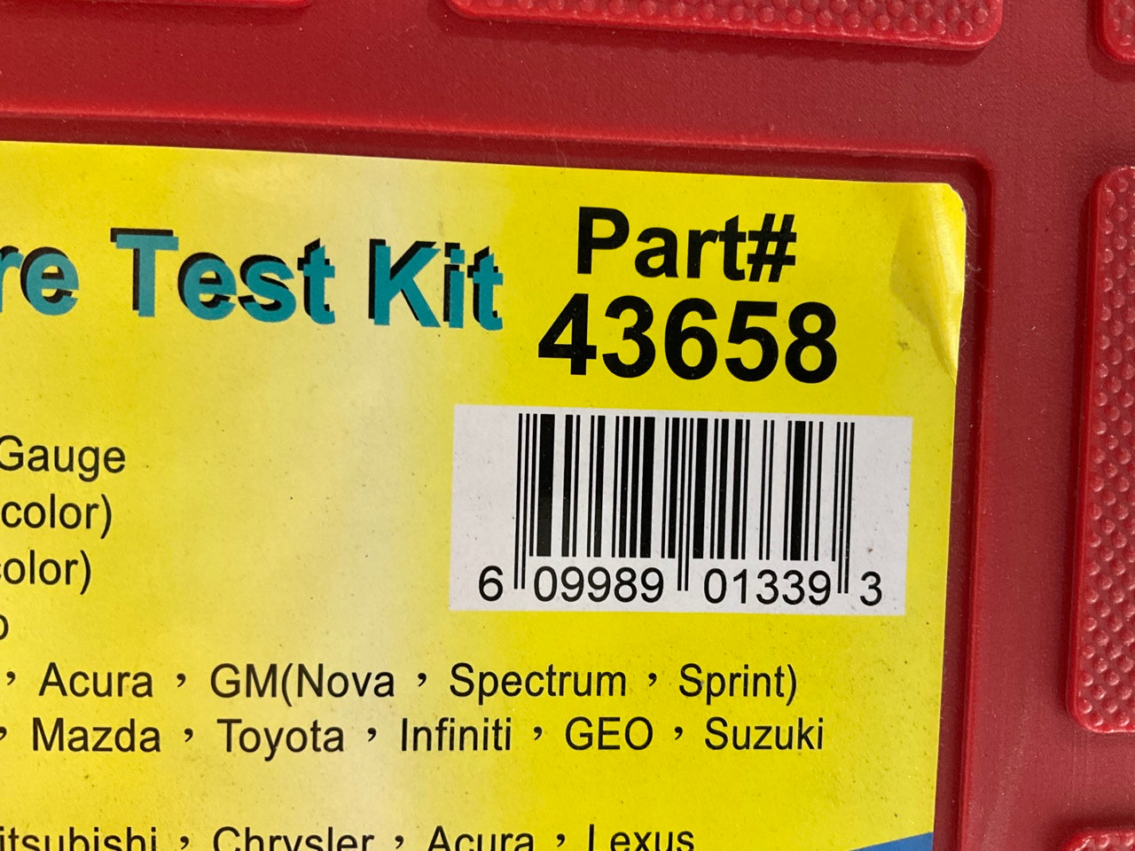 FJC 43658 Radiator And Radiator Cap Pressure Test Kit