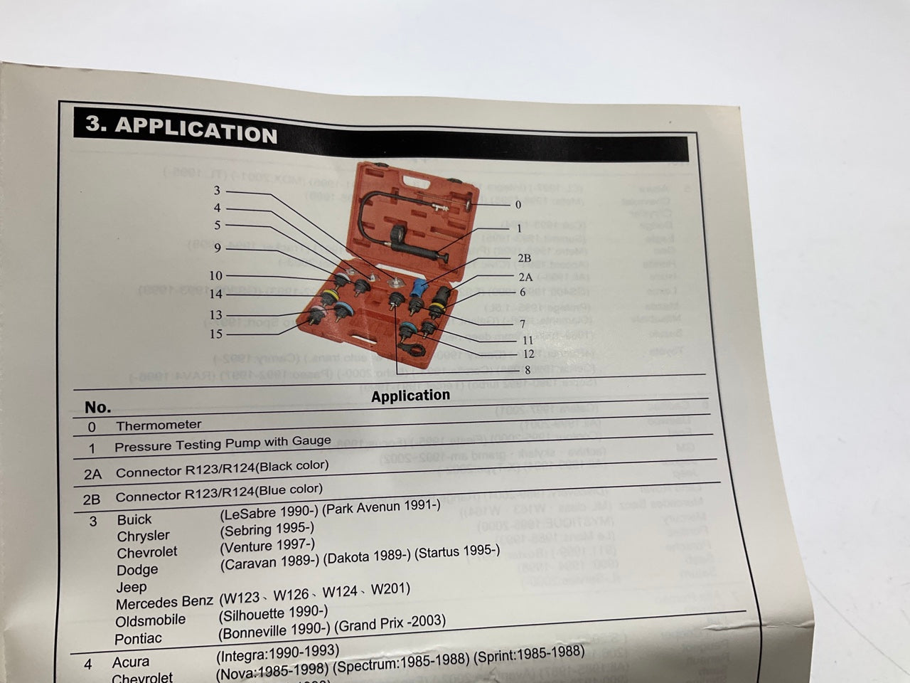 FJC 43658 Radiator And Radiator Cap Pressure Test Kit