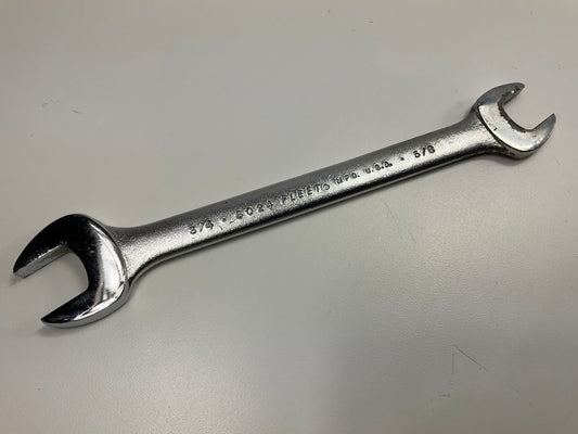 VINTAGE - Fleet 5024 Double Open-End Wrench, 3/4'' & 5/8'' - MADE IN USA