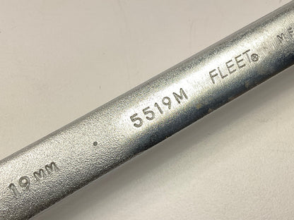 VINTAGE - Fleet 5519M Combination Wrench, 19MM - MADE IN USA