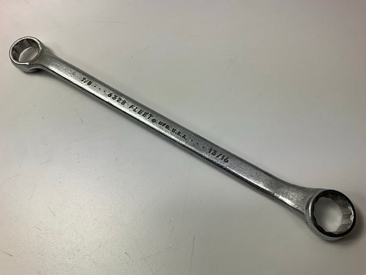 VINTAGE - Fleet 6328 Double Box End Wrench, 7/8'' & 13/16'' - MADE IN USA