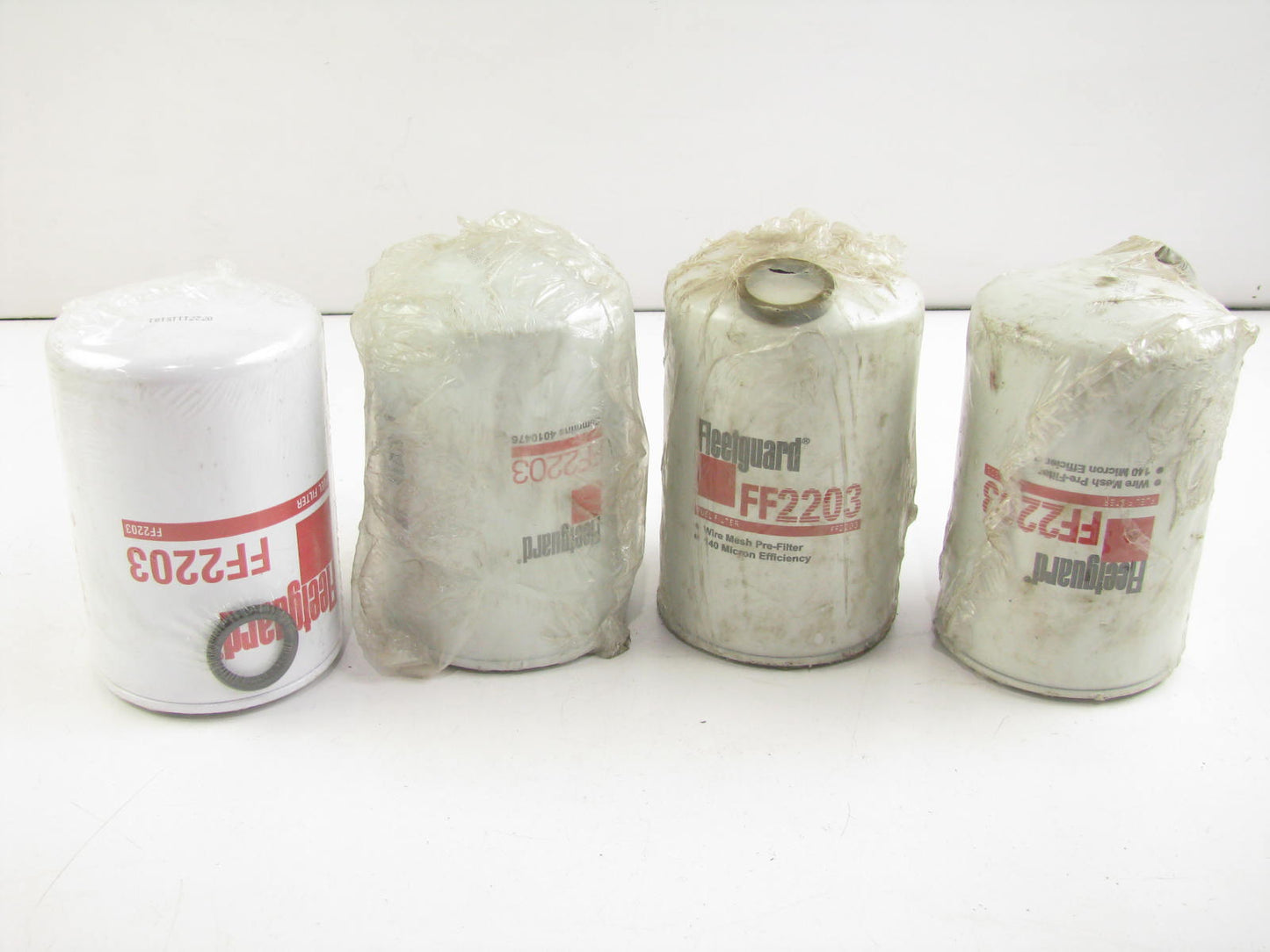 (4) Fleetguard FF2203 HD Primary Spin-On Fuel Filter