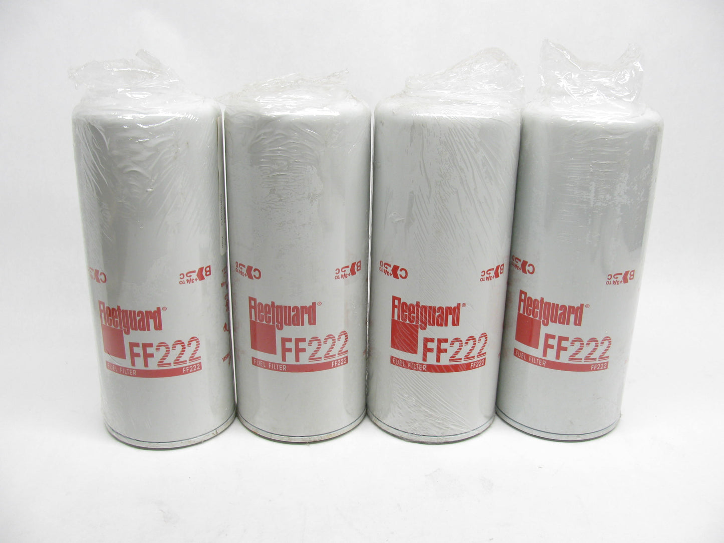 (4) Fleetguard FF222 Secondary Fuel Filter Replaces BF976 33216 P3431 483GB43