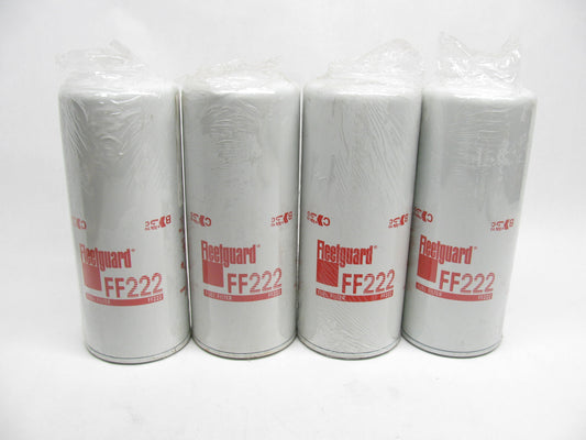 (4) Fleetguard FF222 Secondary Fuel Filter Replaces BF976 33216 P3431 483GB43