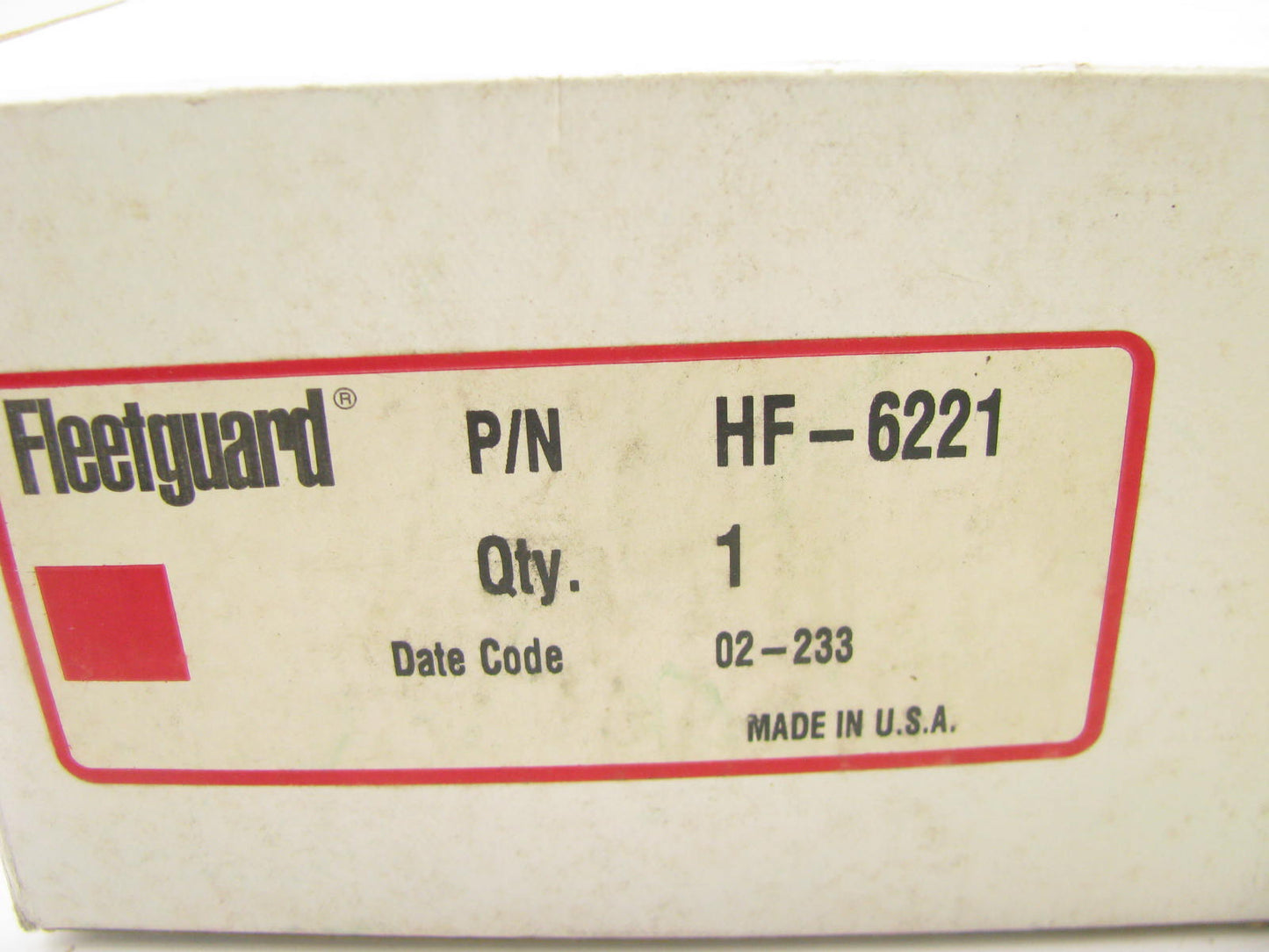 Fleetguard HF-6221 Hydraulic Metal Canister Filter For Schroeder Hydraulics