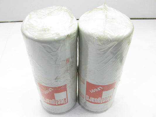 (2) Fleetguard LF691 Engine Oil Filters - 51792, L60069, LFP4005, LF359, P554005