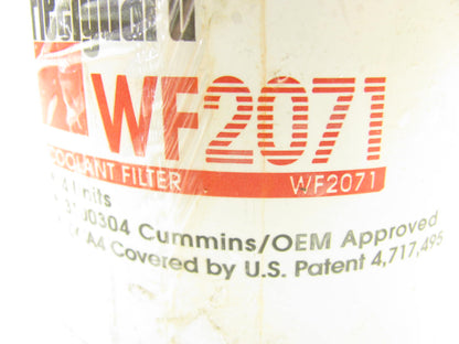 Fleetguard WF2071 Coolant Filter Replaces PR3908 24071 W54452 LK94D WC2 WF2071