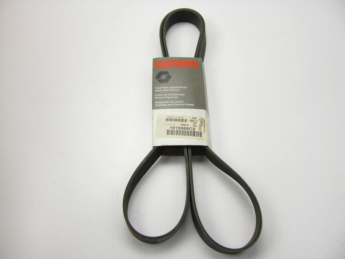 Fleetrite 1819988C2 Serpentine Belt - 1.087'' X 75.087'' - 8 Ribs