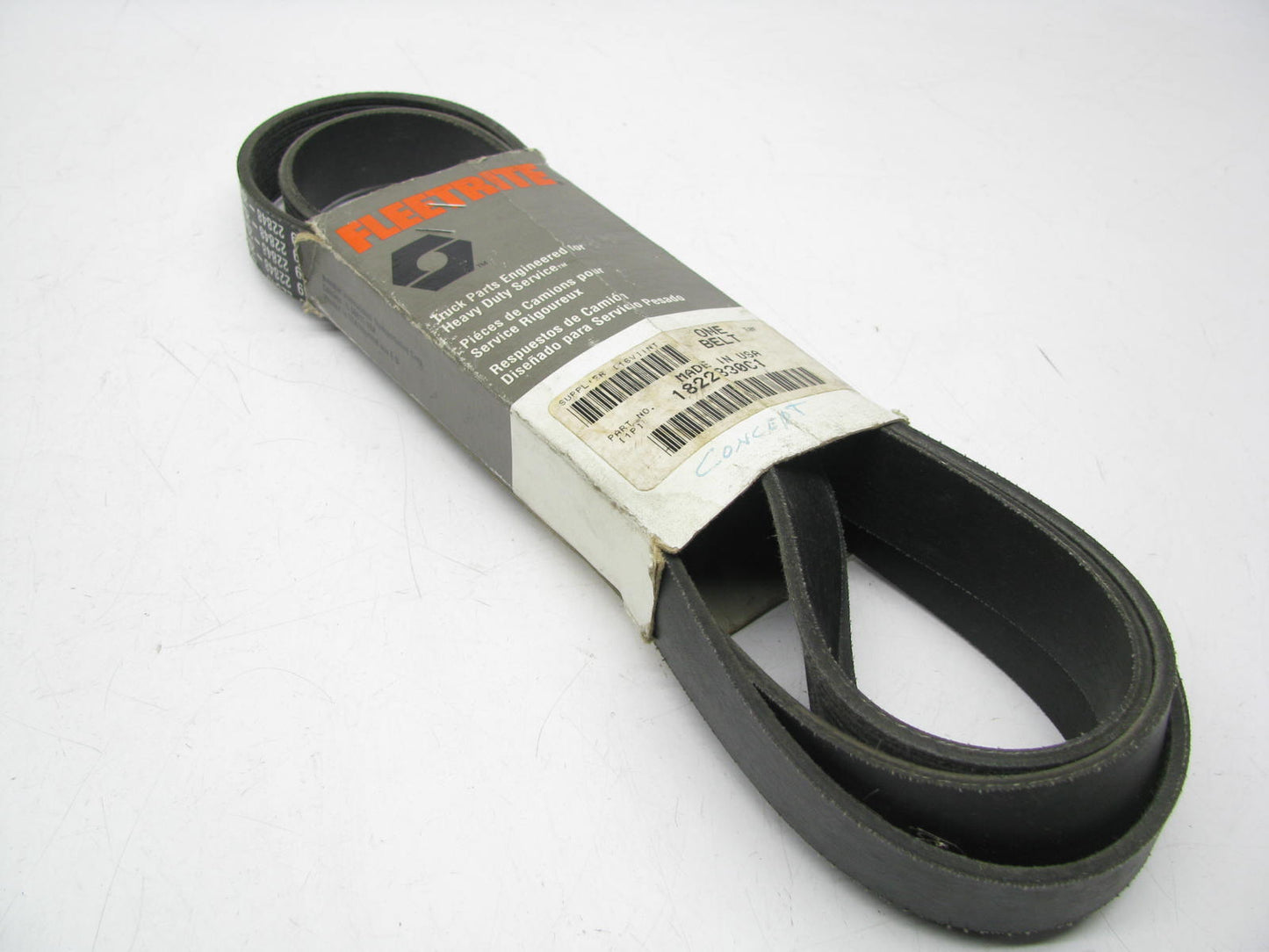 Fleetrite 1822830C1 Serpentine Belt - 1.12'' X 89.875'' - 8 Ribs  K080893HD