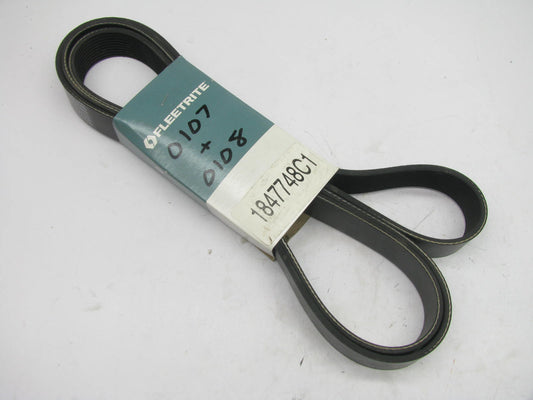 Fleetrite 1847748C1 Serpentine Belt - 1.367'' X 98.875'' - 10 Ribs  K100983HD