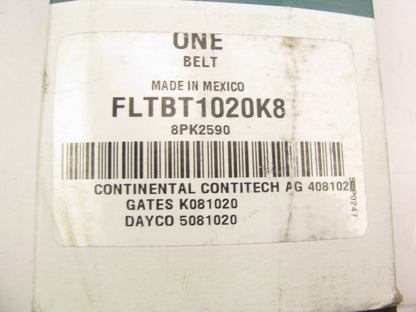 Fleetrite FLTBT1020K8 Serpentine Belt - 1.12'' X 102.00'' - 8 Ribs
