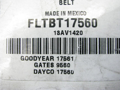 Fleetrite FLTBT17560 Accessory Drive Belt - 0.53'' X 56.25'' - 36 Degree