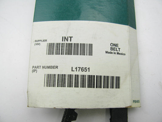 Fleetrite L17651 Accessory Drive Belt - 0.53'' X 65.125'' - 36 Degree