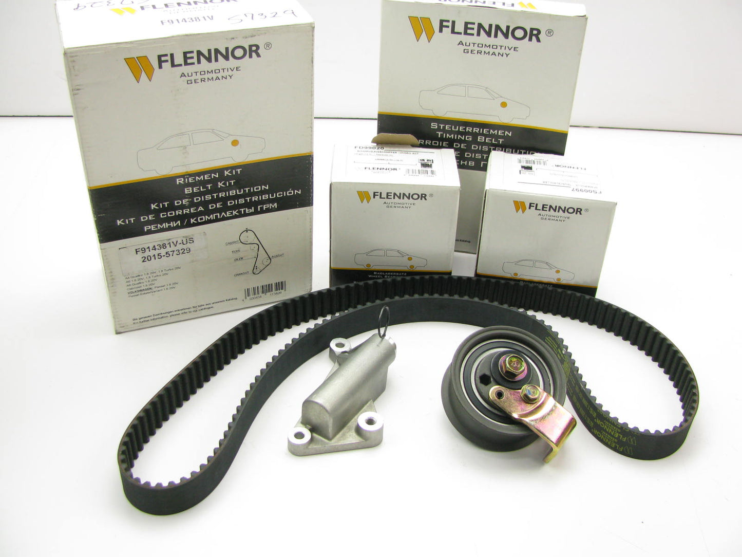 FLENNOR F914381V Engine Timing Belt Kit For 1997-2000 Audi A4 1.8L