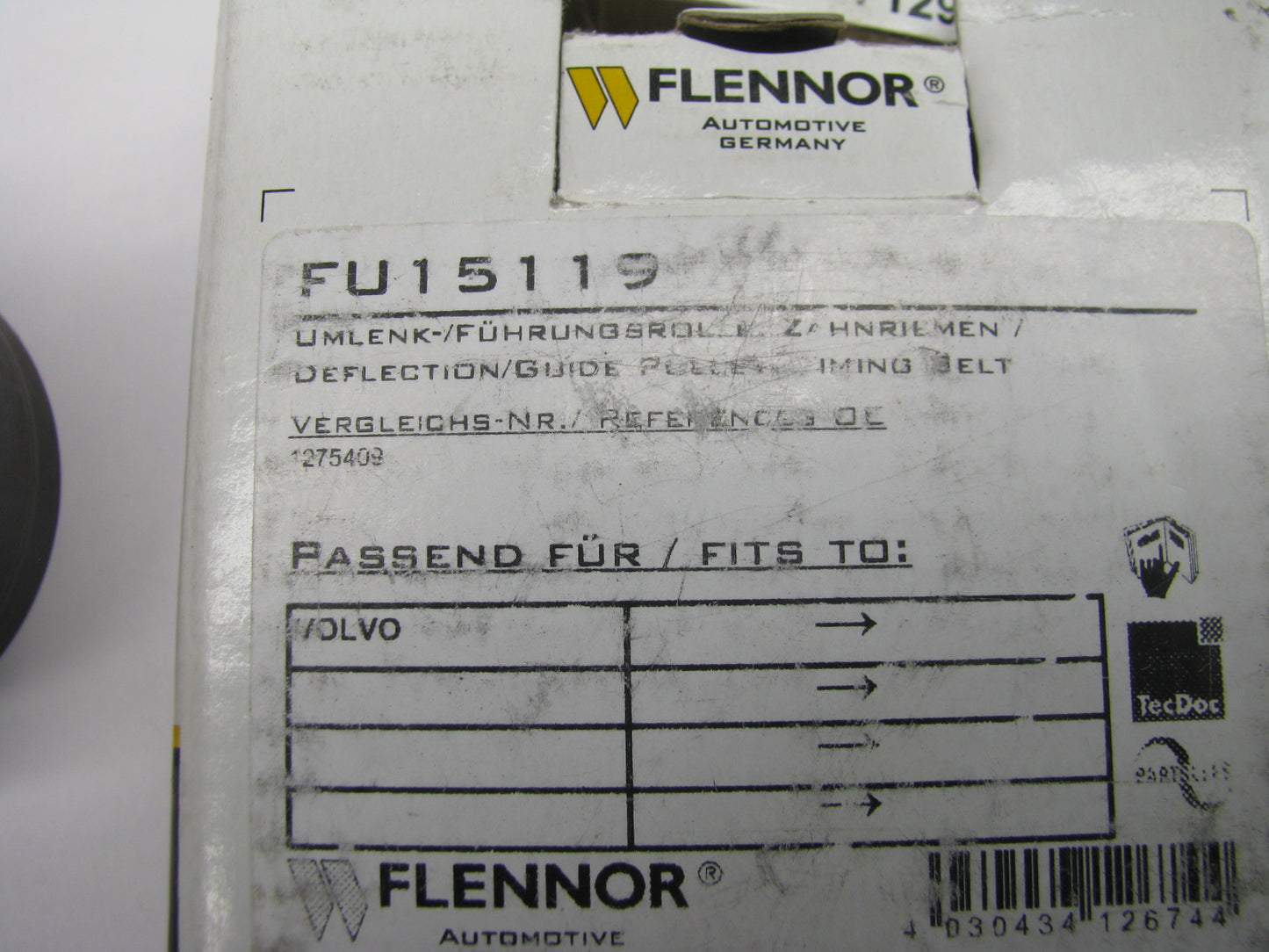 Flennor FU15119 Engine Timing Belt Idler For 1999-2005 Volvo 2.8L 2.9L-L6