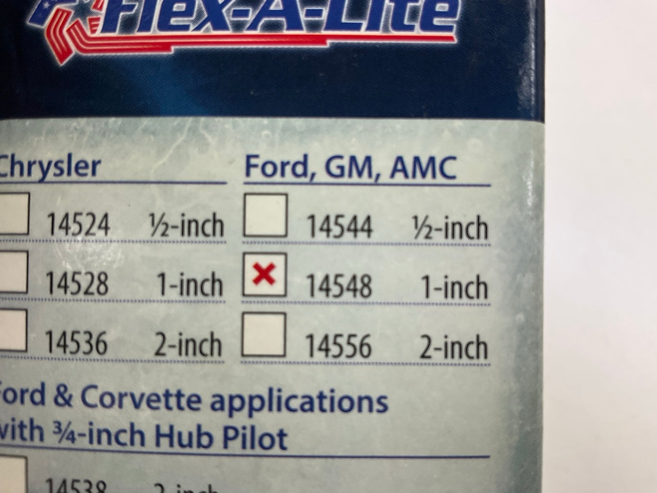 Flex-A-Lite 106880 1'' Fan Spacer Kit, 5/16'' NF Bolts, Ford, GM & AMC