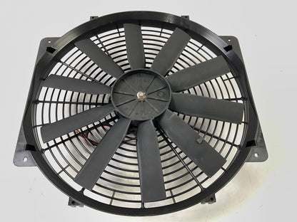 Flex-a-lite 116  16'' Trimline Reversible Electric Fan, Pusher-Puller, 2215 CFM