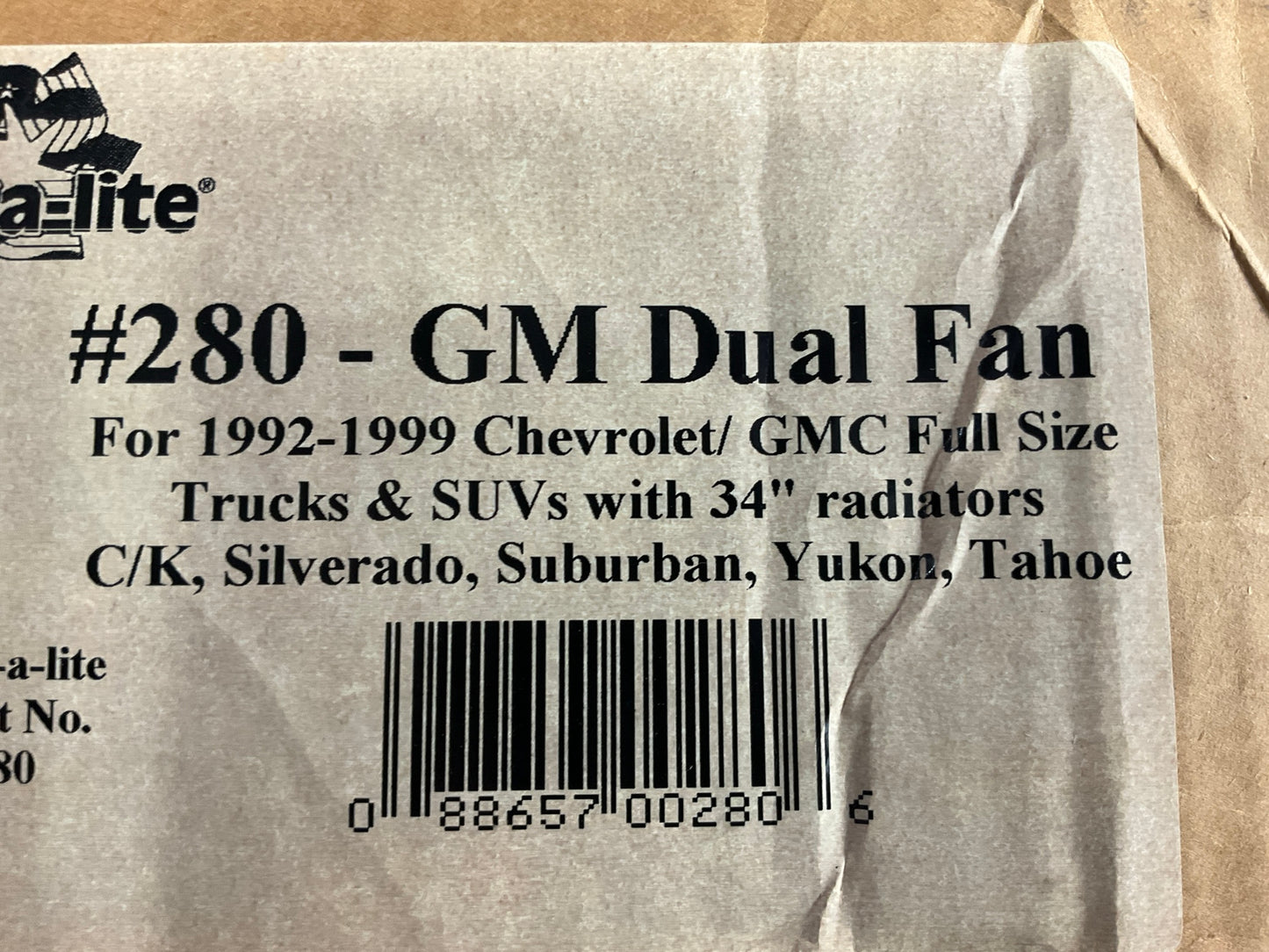 Flex-a-lite 280 Direct Fit Dual Electric Radiator Fan W/ Shroud, Variable Speed