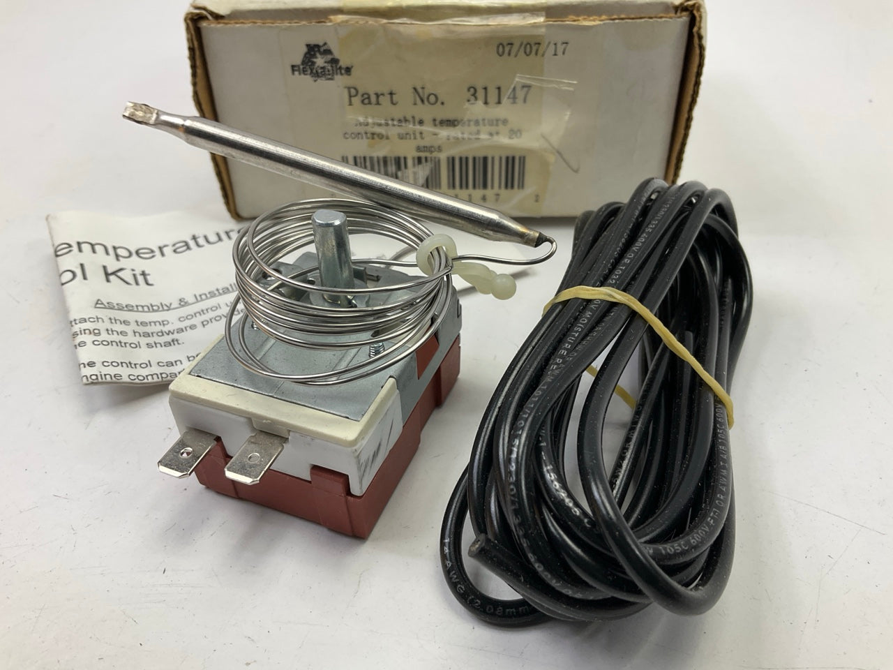 INCOMP. Flex-A-Lite 31147 Adjustable Electric Fan Controller Thermostatic Switch