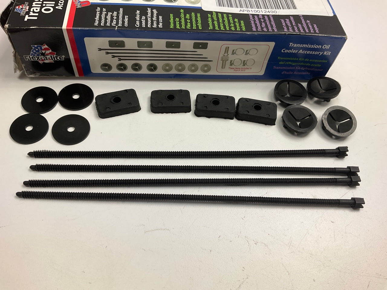 Flex-a-lite 3910 Transmission Oil Cooler Mounting Kit Rubber Washers & Zip Ties