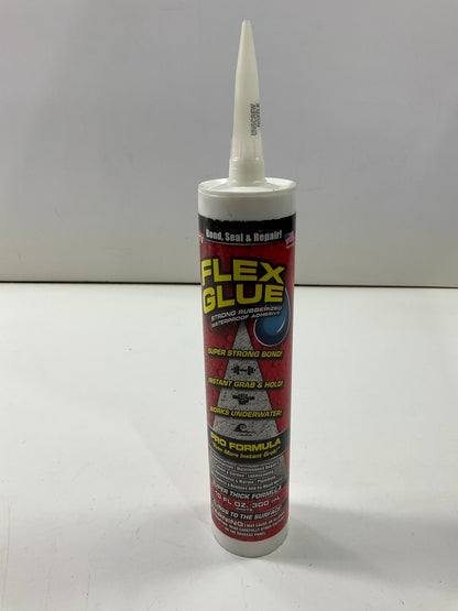 White Flex Glue, 10 Oz Cartridge, Super Strong, Rubberized Waterproof Adhesive