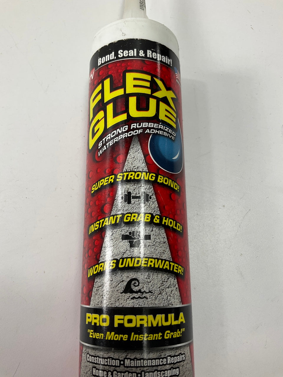 White Flex Glue, 10 Oz Cartridge, Super Strong, Rubberized Waterproof Adhesive