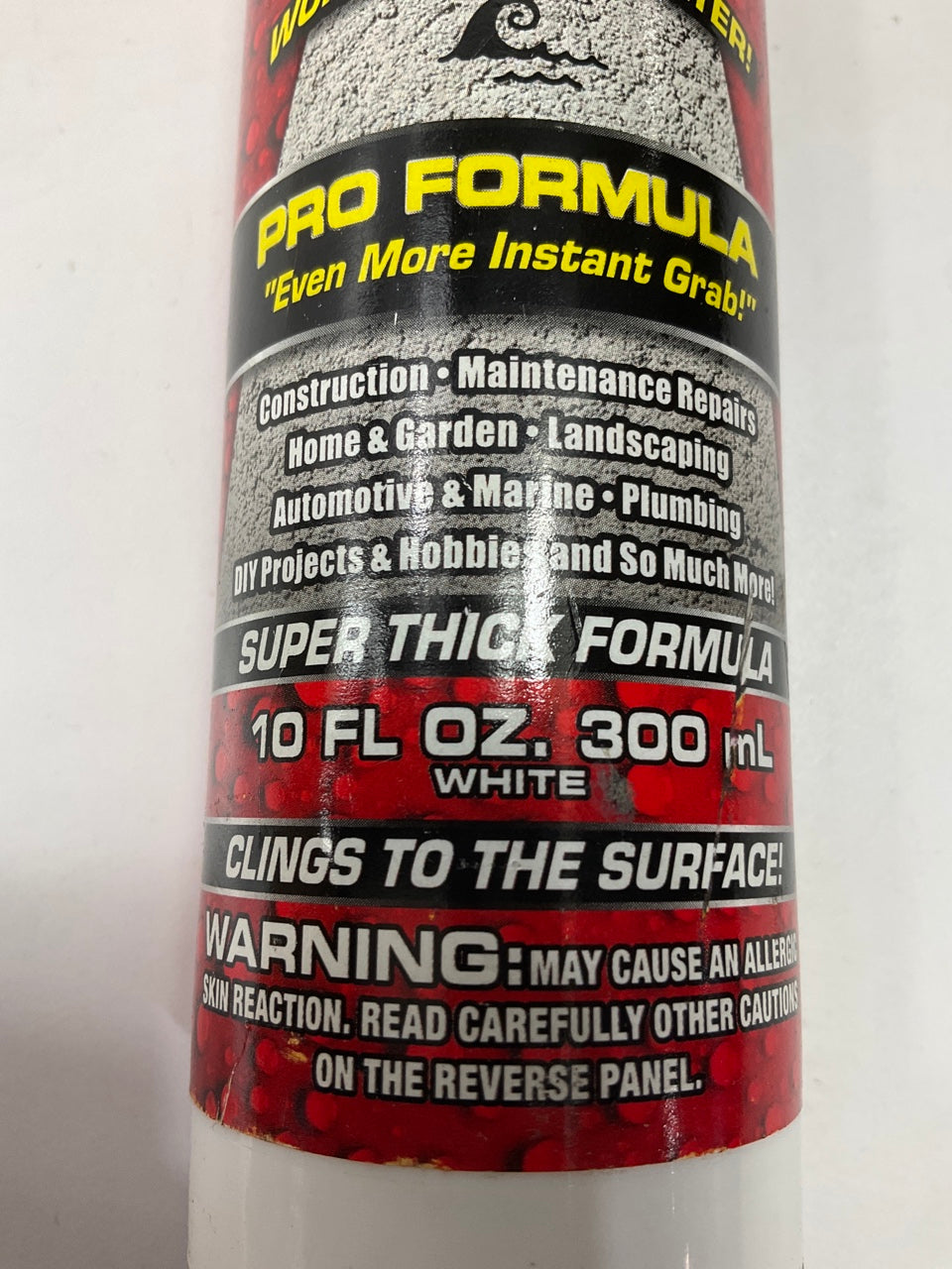 White Flex Glue, 10 Oz Cartridge, Super Strong, Rubberized Waterproof Adhesive