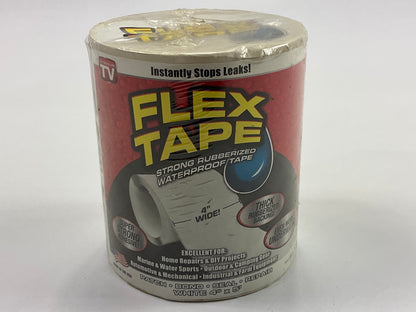 Flex Seal TFSWHTR0405 Rubberized Waterproof Flex Tape 4'' Wide X 5' Long - WHITE