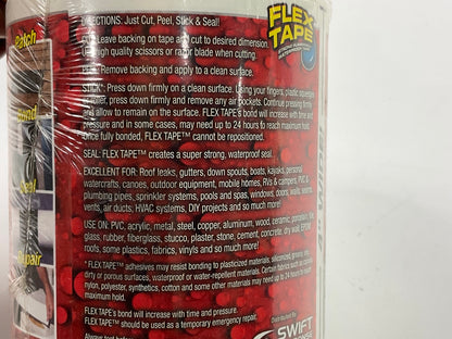 Flex Seal TFSWHTR0405 Rubberized Waterproof Flex Tape 4'' Wide X 5' Long - WHITE