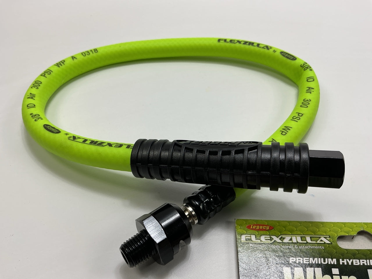Flexzilla HFZ3802YW2B 3/8'' X 2' Whip Hose With Ball Swivel, 1/4'' NPT