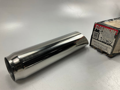 Flowmaster 15362 Exhaust Pipe Tip 3'' Angle Cut Polished Stainless Steel