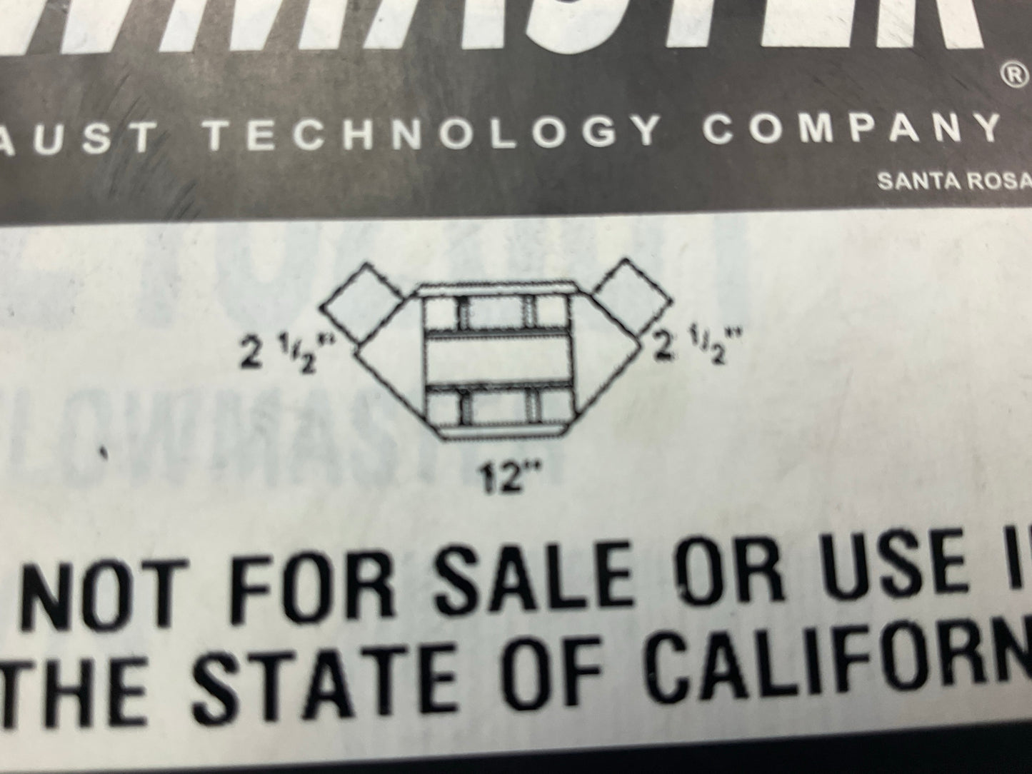 Flowmaster 2821325 Catalytic Converter 2-1/2'' Inlet 2-1/2'' Outlet