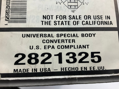 Flowmaster 2821325 Catalytic Converter 2-1/2'' Inlet 2-1/2'' Outlet