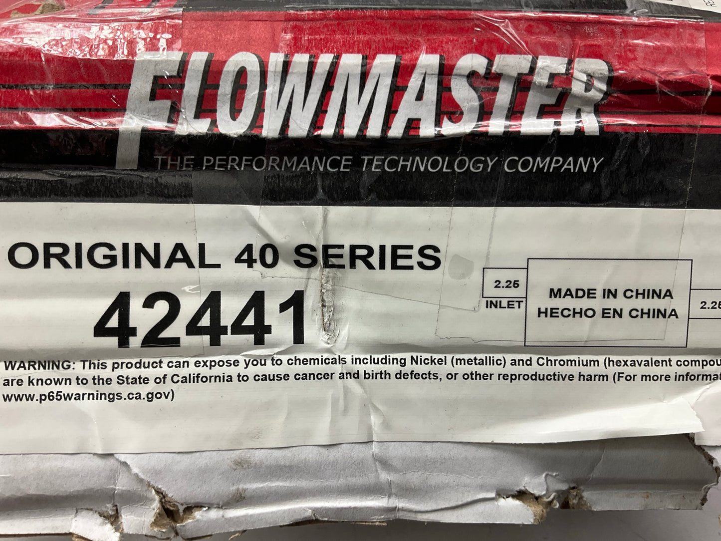Flowmaster 42441 Series 40 Muffler 2.25'' Offset In / 2.25'' Center Out Aggressive