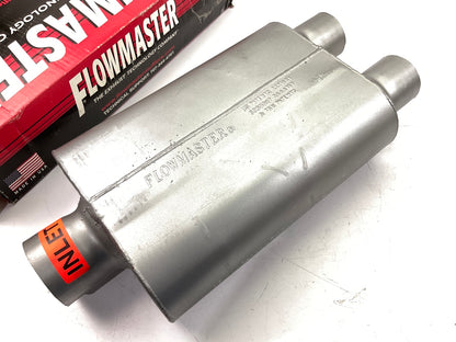 Flowmaster 430402 3'' Center In / 2.5'' Dual Out 40 Series Chambered Muffler