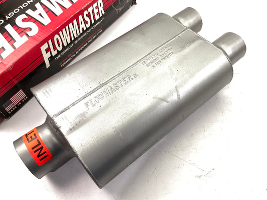 Flowmaster 430402 3'' Center In / 2.5'' Dual Out 40 Series Chambered Muffler